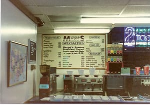 Margot's Frozen Yogurt circa 1988